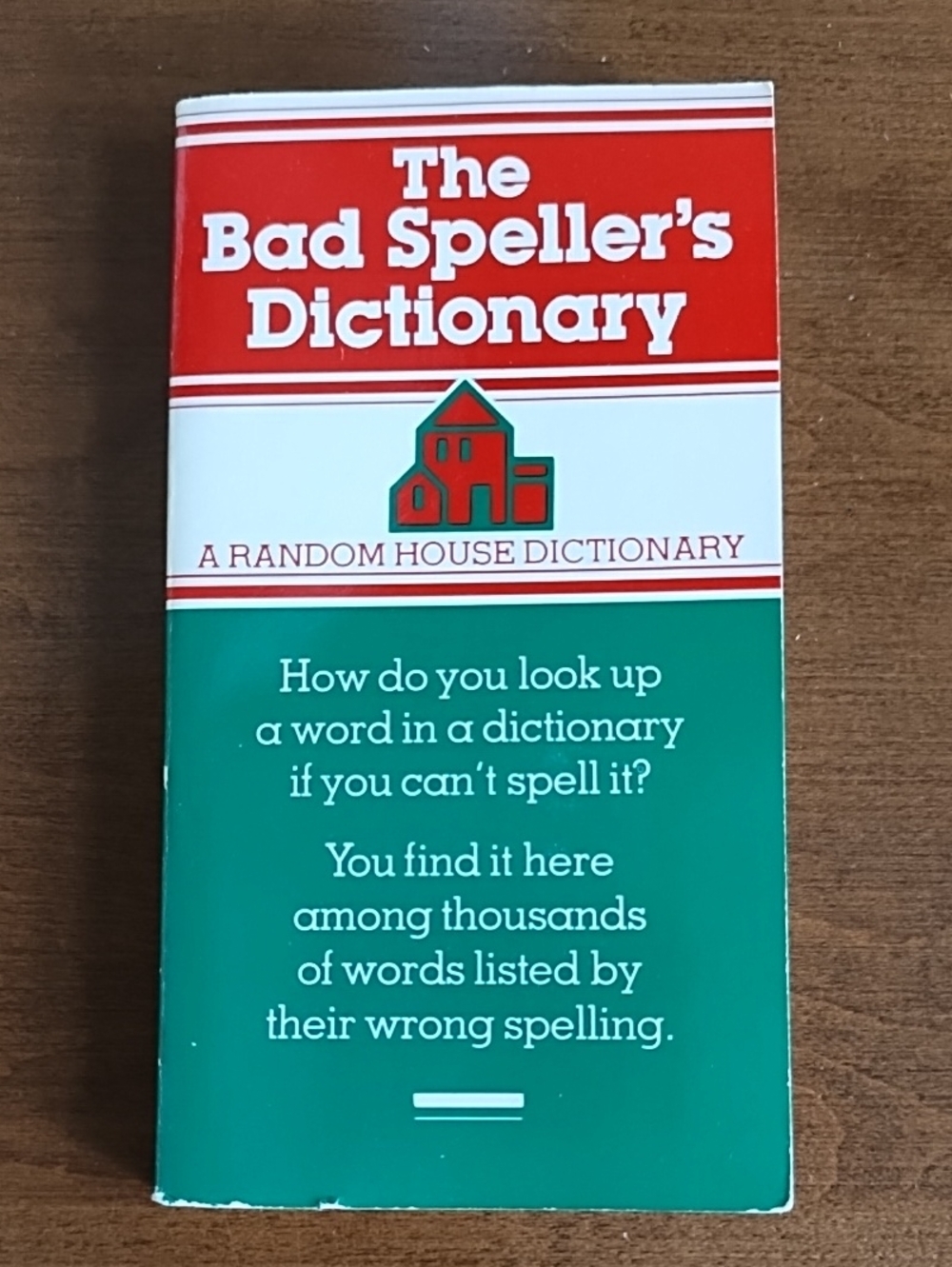 Vintage The Bad Speller's Dictionary Pocket Paperback Random House